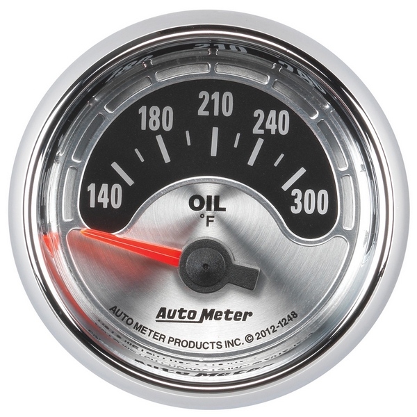 2-1/16" OIL TEMPERATURE, 140-300 F, AMERICAN MUSCLE